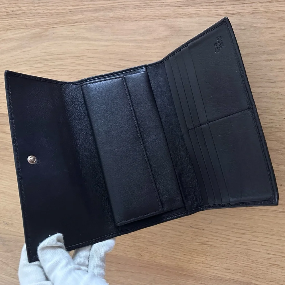 Gucci Signature Guccisissima Long flap Wallet - Picture 10 of 15